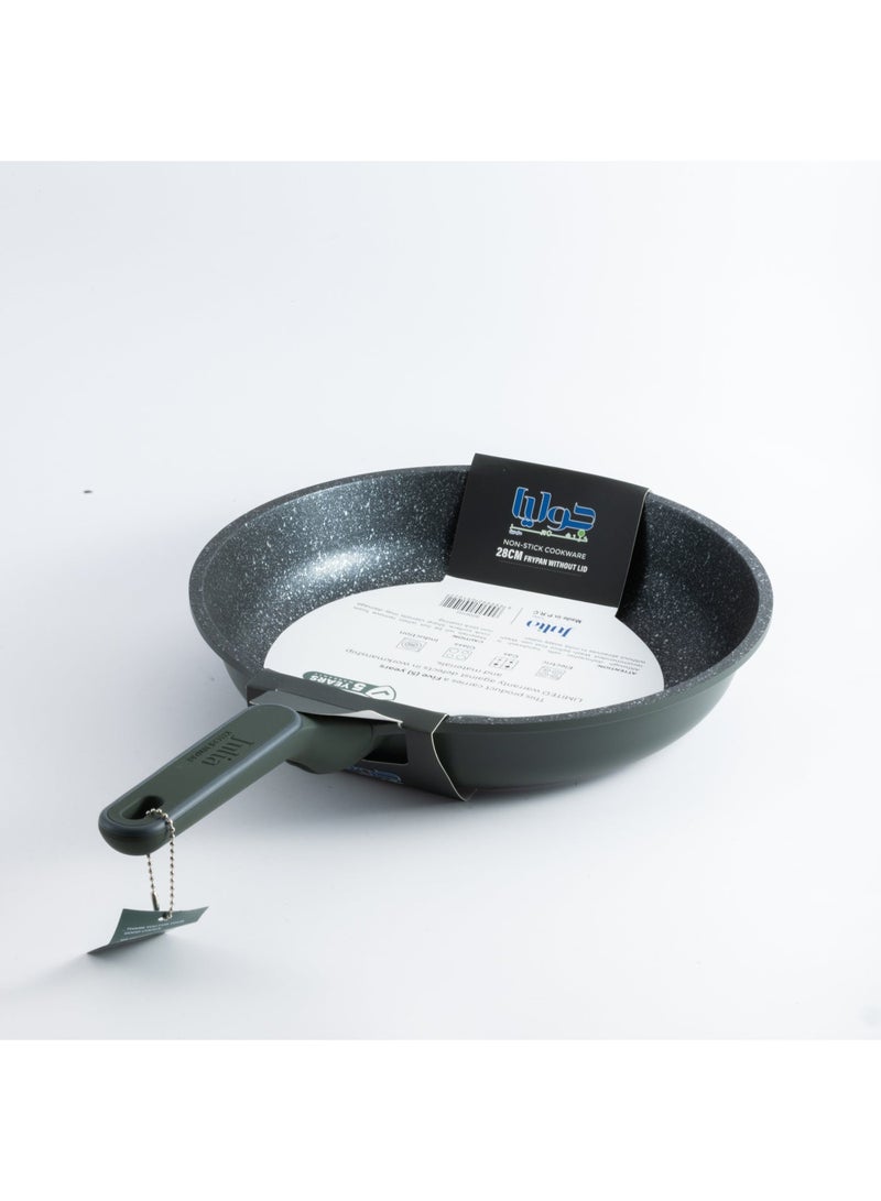 جوليا مِقلاة جوليا  إيليت برو 28 سم - أخضر - جرانيت أسود غير لاصق - يدعم الحث الحراري - Image 4